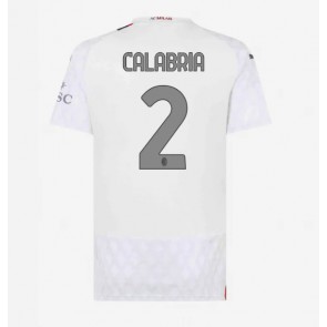 AC Milan Davide Calabria #2 Replika Udebanetrøje Dame 2023-24 Kortærmet